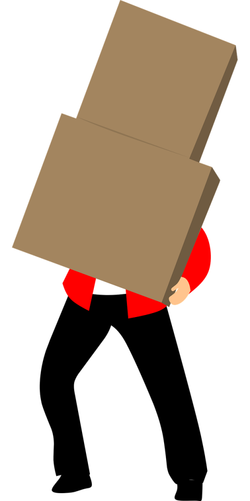 Worker with Boxes